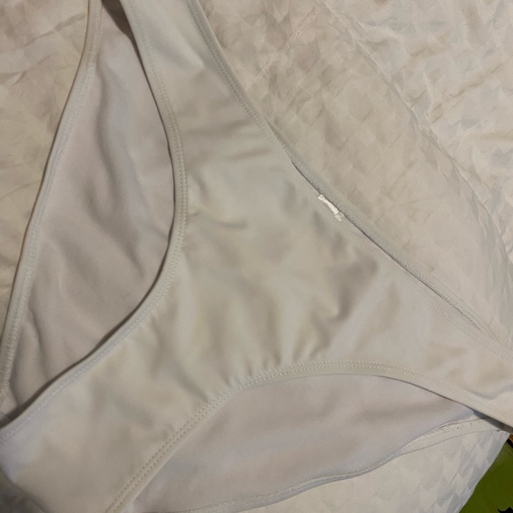 White Swimsuit Bottoms